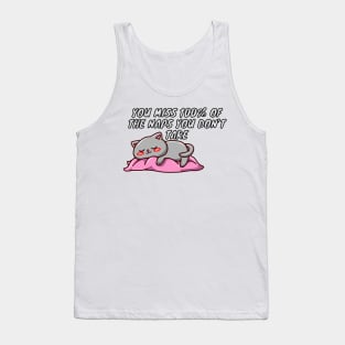 100% Sleepy Kitty Tank Top